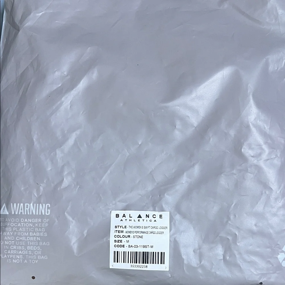 Balance Athletica Women's Taupe Cargo Joggers - Picture 2 of 3